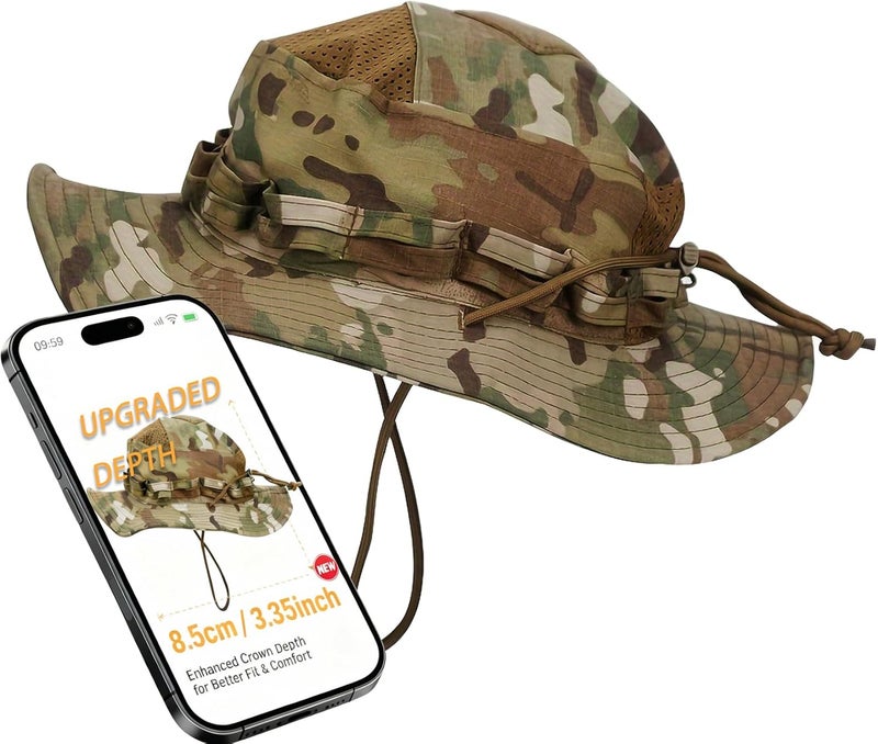 KaneLoo Sun Hat Breathable Boonie Hats for Men Women Fishing Safari Bucket Hat Cap Hunting Outdoor Hiking Camping - Image 1